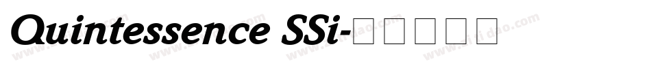 Quintessence SSi字体转换